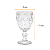 Kit Jogo 6 Taças Vidro 340ml Diamond Transparente Agua Suco - Imagem 3