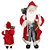 Papai Noel Vermelho Em Pé Realista 45cm Enfeite Natal Grande - Imagem 4