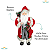Papai Noel Vermelho Em Pé Realista 45cm Enfeite Natal Grande - Imagem 2