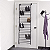Sapateira Multiuso Vertical De Parede E Porta Para 36 Pares Preto - Imagem 1