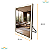 Espelho Para Maquiagem Make 40x28cm Retangular Com Luz Touch - Imagem 3