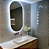 Espelho Oval De Parede Mirror Com Led Branco Frio Touch - Imagem 8
