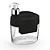 Porta Detergente Esponja Dispenser De Alcool Gel Pia Preto - Imagem 4