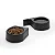 Comedouro Duplo Pet Bebedouro Cachorro Gato Com Fita 3m Arthi - Preto - Imagem 2