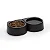 Comedouro Duplo Pet Bebedouro Cachorro Gato Com Fita 3m Arthi - Preto - Imagem 1