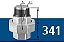 UNIÃO COM ASSENTO CÔNICO DE FERRO M/F GALV BSP #150 TUPY  3/8" - Imagem 1