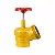 VÁLVULA GLOBO 45ºHID.PN16 AMARELA 73MMX5FPP COMERCIAL Ø 2.1/2" - Imagem 2