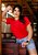 CAMISETA VERMELHA LISA - Imagem 1