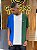 Camiseta Lacoste Verde, Azul e Cinza TH1203 - Imagem 1