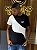 Camiseta Puma Preta e Branca 673380 - Imagem 1