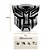 Emblema Adesivo Transformers Autobot Decepticons Cromado 8x8 Em Plastico Abs - Imagem 4