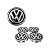 Kit Calota Centro Roda Volkswagen Gol Fox Polo Jetta - Imagem 1