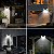 Luminária Solar 100 Led Com Sensor Jardim Externa Prova D'água 1 Unidade - Imagem 2