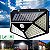 Luminária Solar 100 Led Com Sensor Jardim Externa Prova D'água 1 Unidade - Imagem 5