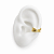 PIERCING DOURADO TRABALHADO - Imagem 1