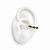 PIERCING FAKE DE PEDRA VERDE - Imagem 1