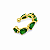 PIERCING FAKE DE PEDRA VERDE - Imagem 2