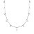 CHOCKER PRATA ELOS COM MEDALHAS E ZIRCÔNIAS BRANCAS PENDURADAS - 40CM + 5CM - Imagem 1
