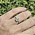 ANEL DE RÓDIO COM PEDRA FORMATO GOTA VERDE TIFFANY - Imagem 1