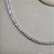 CHOCKER DE RODIO BRANCO MODELO RIVIERA 3 PONTAS 40CM - Imagem 2