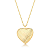 COLAR DOURADO COM PINGENTE DE CORAÇÃO TEXTURIZADO 60+5CM - Imagem 1