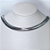 CHOCKER RODIO BRANCO MODELO SNAKE DUPLA - 35CM + 5CM EXTENSOR - Imagem 1