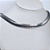 CHOCKER RODIO BRANCO MODELO SNAKE DUPLA - 35CM + 5CM EXTENSOR - Imagem 3