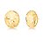 BRINCO DOURADO OVAL GRANDE ORGANICO - Imagem 2