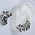 BRINCO RÓDIO BRANCO MODELO EAR CUFF COM 11 FIOS INTERCALADOS - Imagem 2