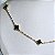CHOCKER DOURADA DE TREVOS PEQUENOS PRETO - Imagem 3