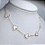 CHOCKER DOURADA COM BORBOLETAS EM MADREPÉROLA 35CM + 10 - Imagem 4