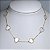 CHOCKER DOURADA COM CORAÇÕES EM MADREPÉROLA 35CM + 10 - Imagem 1