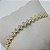 BRACELETE DOURADO E TREVOS DE 4 FOLHAS COM ZIRCÔNIAS BRANCAS - Imagem 2
