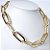 CHOCKER DOURADA COM ELOS GRANDES E OVAL 40CM - Imagem 2