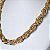 CHOCKER DOURADA COM ELOS ENTRELAÇADOS GRANDE 45CM - Imagem 2