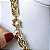 CHOCKER DOURADA COM ELOS ENTRELAÇADOS GRANDE 45CM - Imagem 3