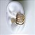 PIERCING FAKE DOURADO UNITÁRIO 6 FIOS CRAVEJADO - Imagem 2