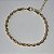 PULSEIRA CORDÃO BAIANO DOURADA FINA -16,5CM COM EXTENSOR DE 5 CM - Imagem 2