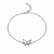 PULSEIRA DE PRATA COM UMA BORBOLETA 17+3P - Imagem 1