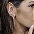 BRINCO EAR JACKET 2 EM 1 FIOS COM ZIRCÔNIAS - Imagem 2