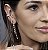 BRINCO EAR JACKET 2 EM 1 FIOS COM ZIRCÔNIAS - Imagem 3