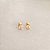 BRINCO DOURADO DE BORBOLETA CRAVEJADA - COM TARRACHA BABY - Imagem 2