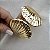 BRACELETE DOURADO REDONDO FORMATO DE CONCHA - Imagem 2