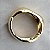 BRACELETE DOURADO OVAL ONDULADO - Imagem 2