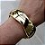 BRACELETE DOURADO OVAL ONDULADO - Imagem 3
