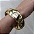 BRACELETE DOURADO OVAL ONDULADO - Imagem 4