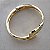 BRACELETE DOURADO OVAL COM QUADRADO NAS PONTAS - Imagem 3