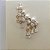 BRINCO DOURADO EAR CUFF PÊNDULO COM PÉROLAS - Imagem 2