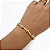 PULSEIRA DOURADA COM CANUDINHOS E ESFERAS 17,5CM+5 - Imagem 2