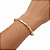BRACELETE DOURADO OVAL COM GOMOS - Imagem 2